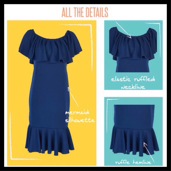 Lularoe Cici Waffle Mermaid Dress LLR - Picture 6 of 6